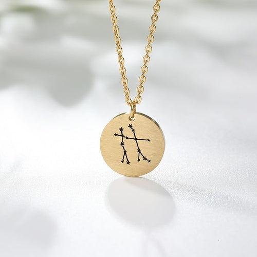 Scorpio Zodiac Constellation Necklace Pendant